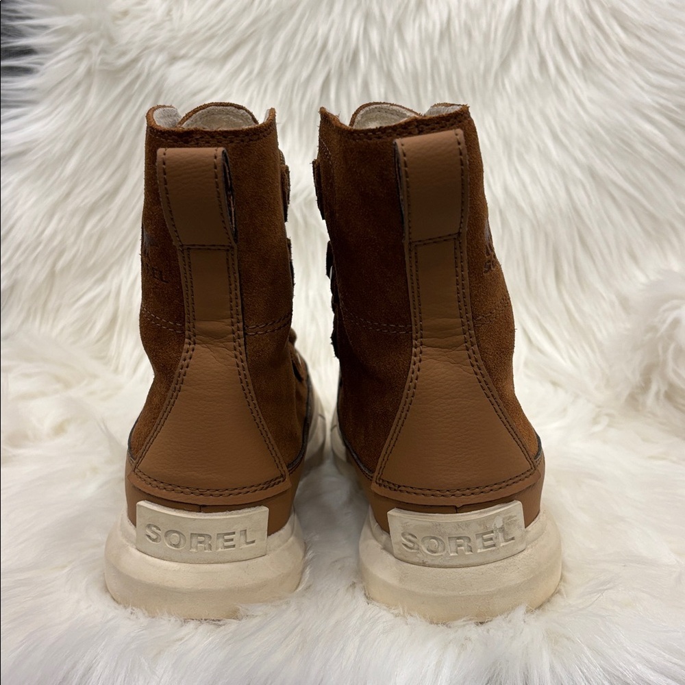 SOREL Explorer leather Winter Boots big kids 3, women’s 5. EXCELLENT CONDITION! - Picture 5 of 7